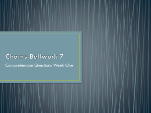 Chains Bellwork 7 Comprehension Questions