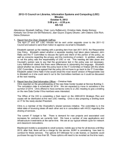 2012-13 Council on Libraries, Information Systems and Computing (LISC) Minutes