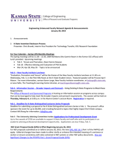 1.  Announcements K-State Invention Disclosure Process