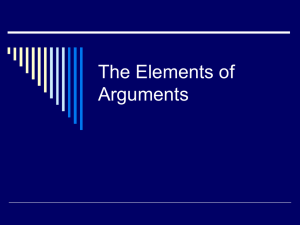 Arguments and non-Arguments