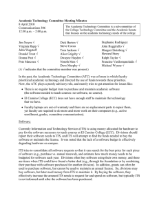 Academic Technology Committee Meeting Minutes 8 April 2010 Communications 306