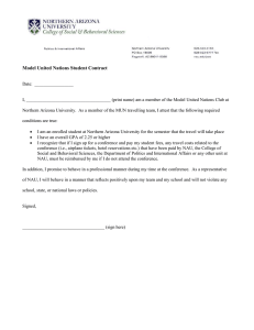 Model United Nations Student Contract