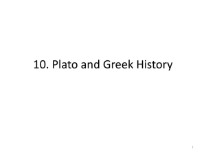10. Plato and Greek History 1