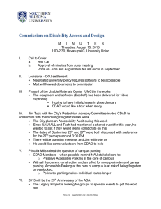 Commission on Disability Access and Design