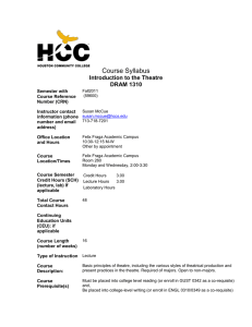 HCC Drama 1310 Syllabus.doc