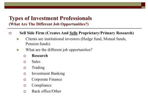 Types of Investment ..