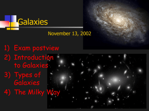 Galaxies 1) Exam postview 2) Introduction to Galaxies