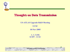 Thoughts on data transmission