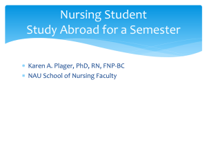 Nursing Student Study Abroad for a Semester 