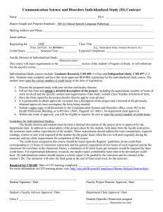 Individualized Study Contract, CSD [Word]