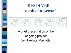 Resolver: To ask or to sense