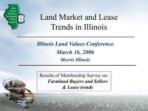 ISPFMRA Annual Survey of Farmland Values and Lease Trends