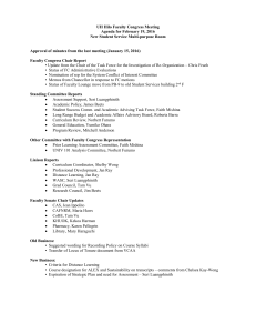 UH Hilo Faculty Congress Meeting Agenda for February 19, 2016