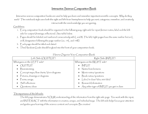Interactive Science Composition Book