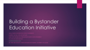 Building a Bystander Education Initiative