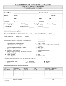 Fee Waiver - Work Related Registration Form