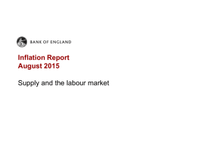 Inflation Report August 2015 Supply and the labour market