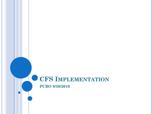 CFS Implementation Presentation