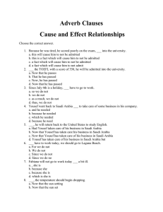 Cause and Effect Adverb Clauses Quiz.doc
