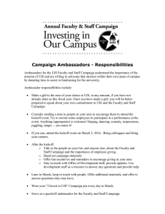 Campaign Ambassadors - Responsibilities