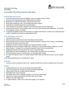Accessible Word Documents Checklist (DOCX).