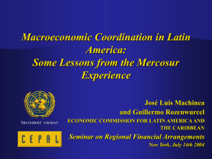 Macroeconomic policy coordination in Latin America