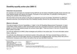 Appendix 5: Disability Equality Action Plan 2009-12 (MS Word)