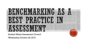 Utilizing Benchmarking as an Assessment Practice: October 28, 2015