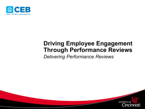 Training Presentation: Delivering Performance Reviews