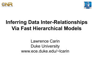 Inferring Data Inter-Relationships Via Fast Hierarchical Models