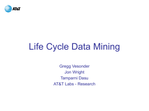 Life Cycle Data Mining