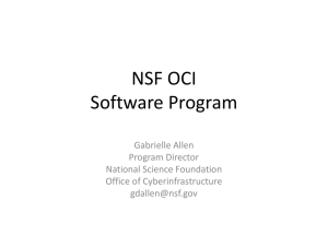 NSF OCI Software Program