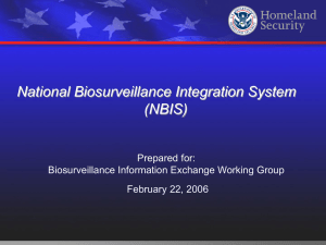 National Biosurveillance Integration System Overview