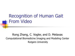 Recognition of Human Gait from Video