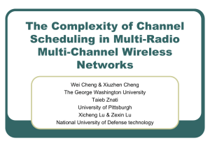 The Complexity of Channel Scheduling in Multi-Radio Multi-Channel Wireless Networks