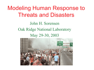 Modeling Human Response to a Chemical Weapons Accident