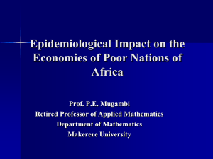 Epidemiological Impact on the Economies of Poor Nations of Africa