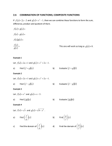 MATH 1314 Notes 2.6 Composition of Functions Spring 2015.doc