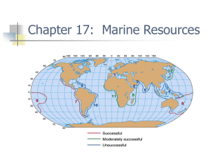 Marine Productivity and Resources