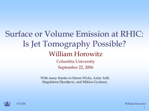 Surface or Volume Emission at RHIC: Is Jet Tomography Possible?