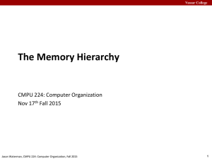 A view of memory from Jason Waterman s computer organization course
