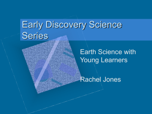 Early Discovery Science Series Earth Science with Young Learners