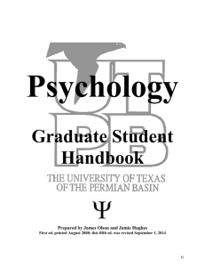 Graduate Handbook (Revised September 2015)