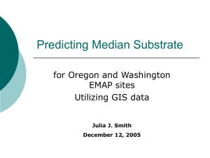 Predicting Median Substrate for Oregon and Washington EMAP sites Utilizing GIS data
