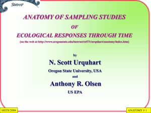 N. Scott Urquhart Anthony R. Olsen ANATOMY OF SAMPLING STUDIES