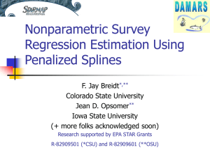 Nonparametric Survey Regression Estimation Using Penalized Splines