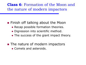 Class 6 the nature of modern impactors