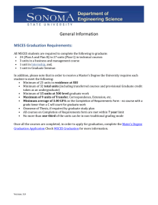 MSCES Academic Status Form