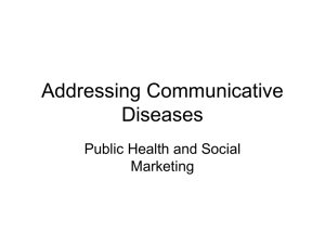 Addressing Communicative Disease: Public Health and Social Marketing