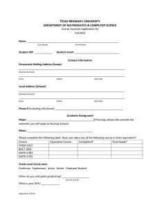 Sample application form